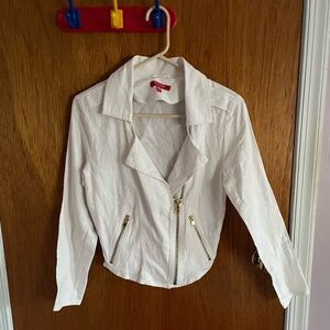 Guess white denim jacket